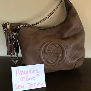 Gucci Soho Hobo Leather Chain Shoulder Bag